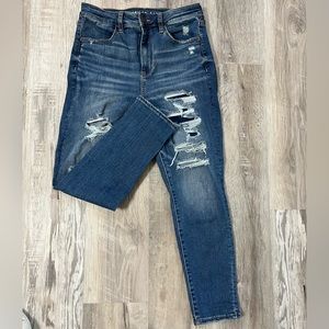 American Eagle Next Level Stretch, Super Hi-Rise Jegging Crop. 10 short